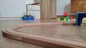 Деревяная железная дорога с поездом Hape 🚇🚆