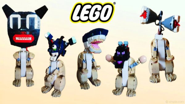 ЛЕГО КРОЛИК МОЖЕТ ПРЕВРАТИТЬСЯ В ЛЮБОГО МОНСТРА/Смешные лего эксперименты ЧАСТЬ 2