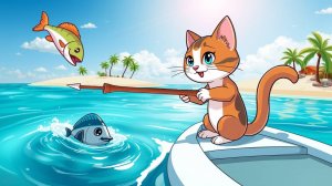 КОТ ЛОВИТ РЫБУ И ПРОКАЧИВАЕТСЯ! ► The Fishercat #1