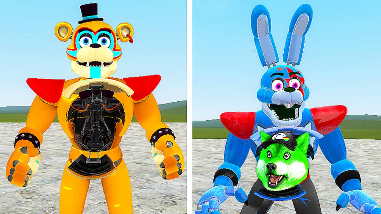 Я залез внутрь фнаф 9 аниматроников в гаррис мод! fnaf garry's mod смотреть онлайн