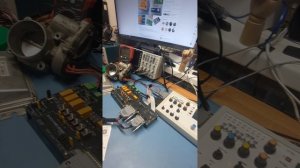 Пример проверки ЭБУ Микас 12.3 на стенде диагностики ЭБУ 2S-ECU Maximum с кабелем ЭБУ Микас 12.х