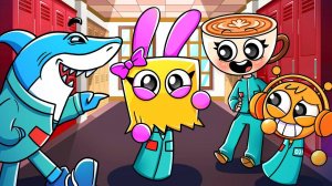 Пинки ЗАСТАВИЛИ ПРЯТАТЬ ЛИЦО в SQUID GAME 3?! Анимация Спрунки из Суперсемейки