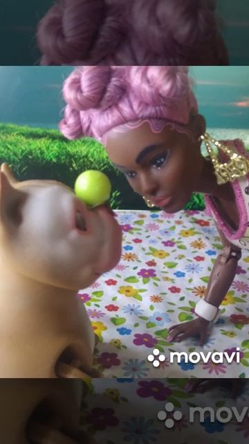 Кло гуляет и играется с Булей.mp4