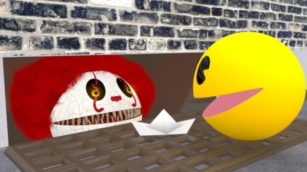 ОНО пугает PACMAN / Приключения PACMAN