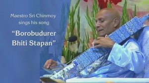 “Borobudurer Bhiti Stapan” Шри Чинмой поёт свою песню . Концерт во Франкфурте