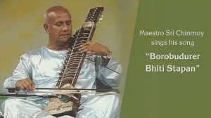 “Borobudurer Bhiti Stapan” Шри Чинмой поёт свою песню. Концерт в Konserthuset, Стокгольм