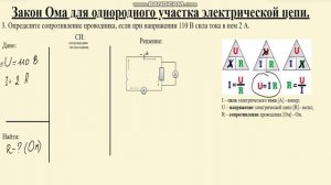 Решение задач. Закон Ома. Задача 3, средний уровень.avi