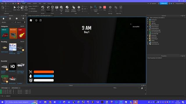 Тест игры Creepy House (недоделано) смотреть онлайн