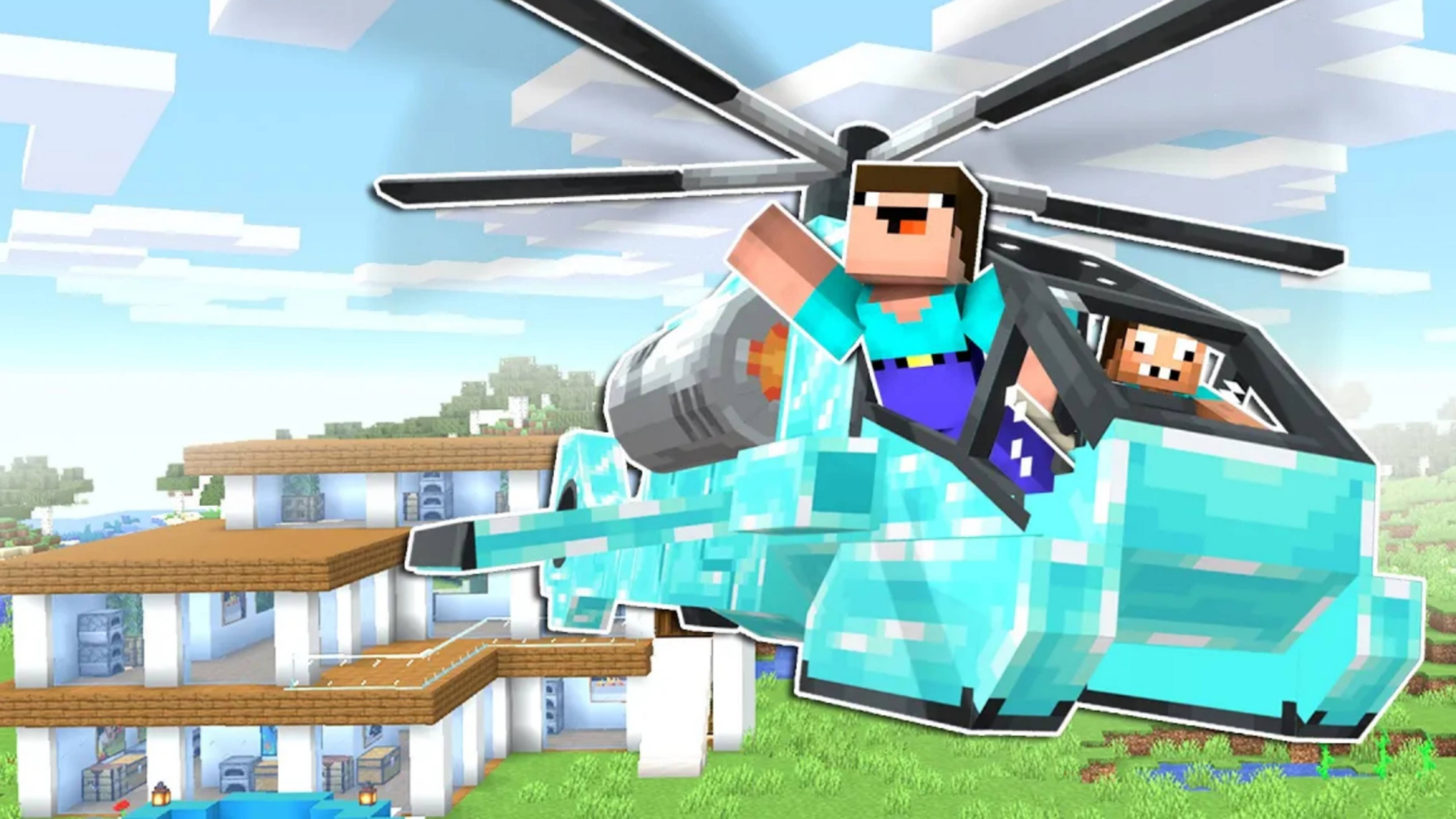 Нуб и про украли вертолет миллионера в Майнкрафт ДакПлей DakPlay смотреть онлайн