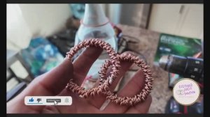 Тройное плетение, тензорное изделие из меди, плетение из медной проволоки.