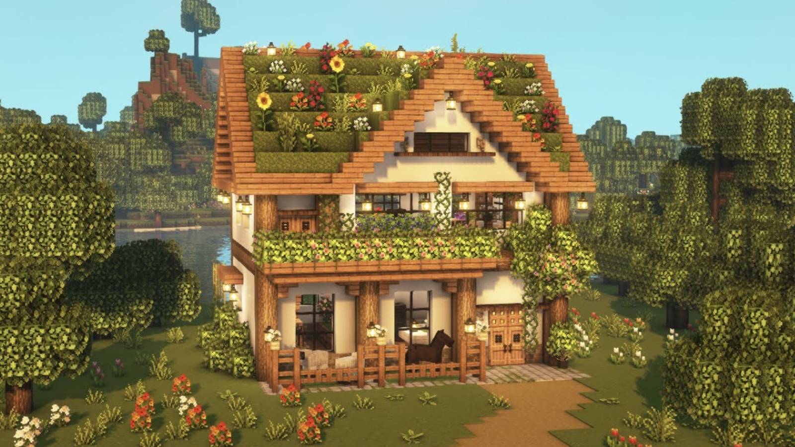 ЛУЧШИЙ эстетичный дом, который ты видел в Minecraft без модов! #майнкрафт