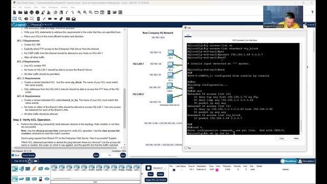 CCNA: Enterprise Networking, Security, And Automation ENSA_ACL_standart_ Extended