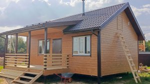 СпбБаняБрус каркасный дом 6х8