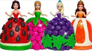 Сделай сам, как сшить платья Play Doh Sparkle Fruit для кукол Диснеевских принцесс своими руками