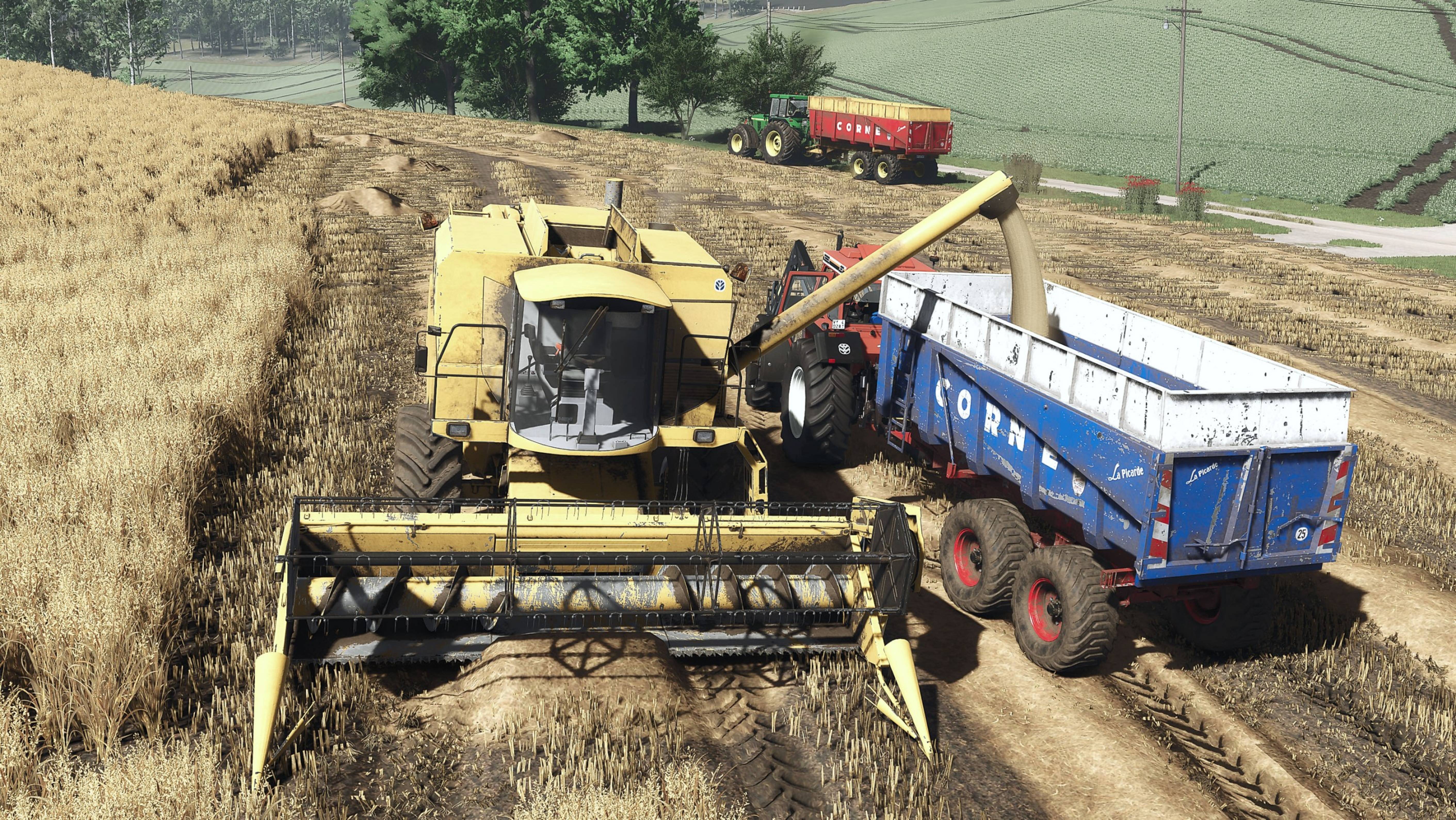 Уборочная овса New Holland TX62, FIATAGRI 180-90 TD, John Deere 7810 / Etruria FS25 смотреть онлайн