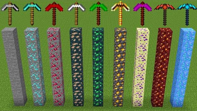 Какая кирка быстрее в Minecraft?