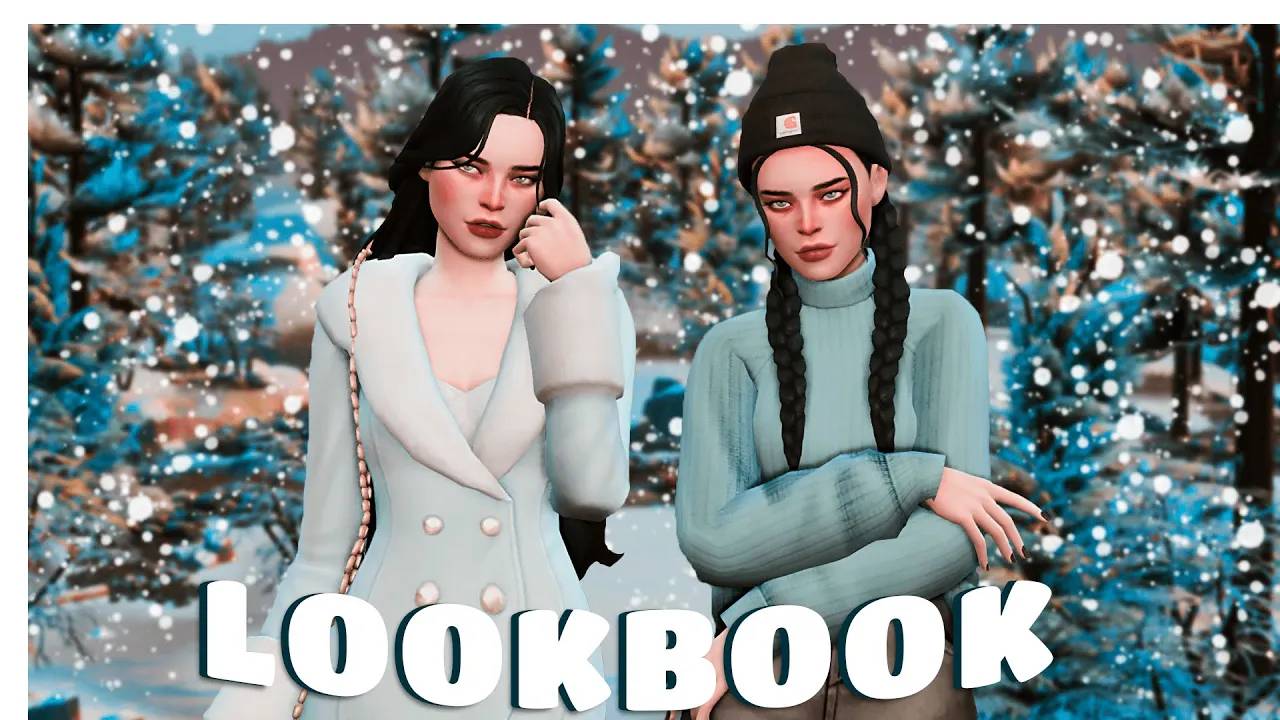 Зимний лукбук ❄ | Sims 4 CAS смотреть онлайн