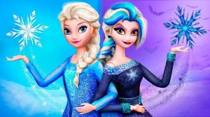 Тёмная Эльза - 10 лайфхаков и поделок для кукол ЛОЛ ОМГ !