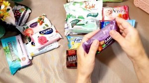 АСМР ШУРШАНИЕ. РАСПАКОВЫВАЮ НОВУЮ ПОСЫЛКУ С МЫЛОМ. ШЕЛЕСТ И ШУРШАНИЕ УПАКОВКИ. ЧАСТЬ 1.