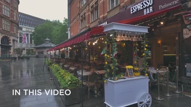 Прогулка под проливным дождем по Лондону. Пешеходная экскурсия по центральным улицам Лондона. смотреть онлайн