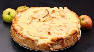 Цветаевский яблочный пирог со сметанной заливкой. Выпечка с яблоками