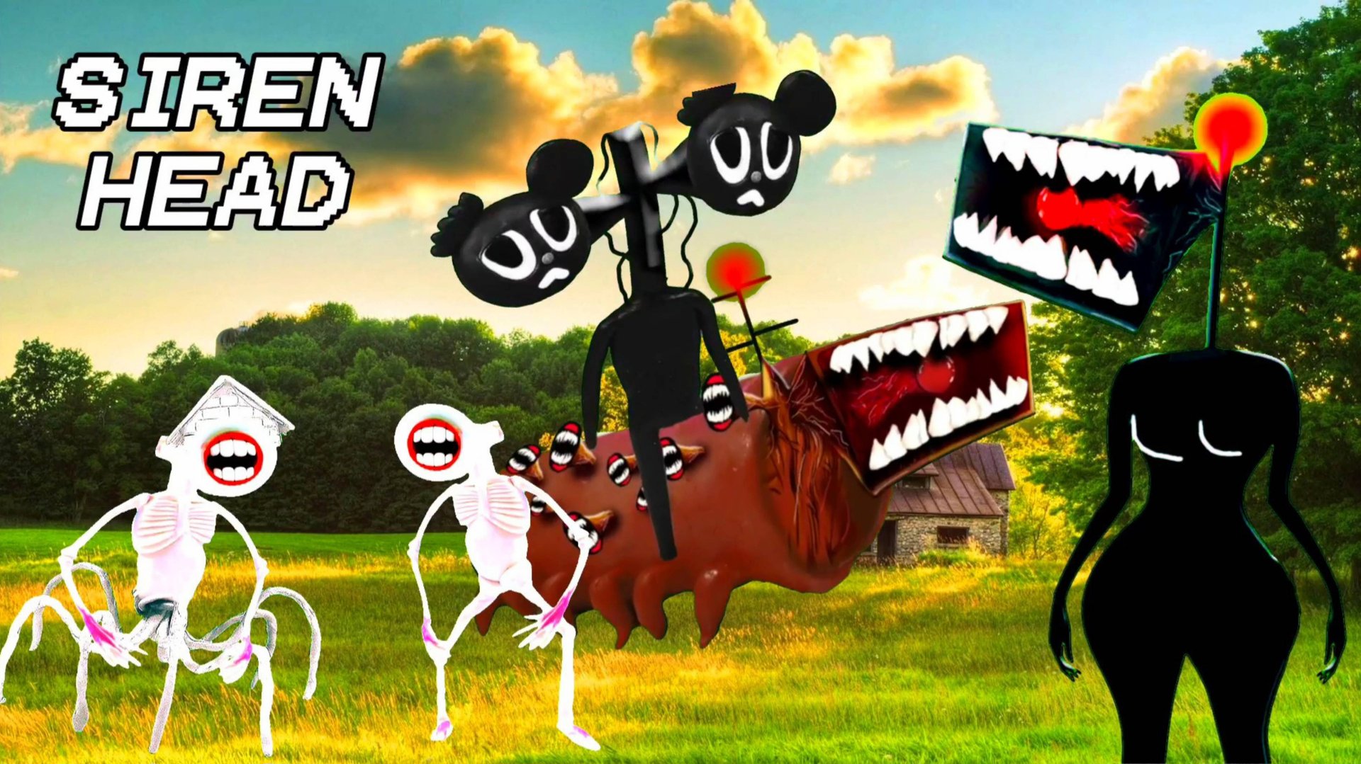 📢 СИРЕНОГОЛОВЫЙ 📢 - ЗАБАВНЫЕ ИСТОРИИ. Siren Head прикол #3. смотреть онлайн