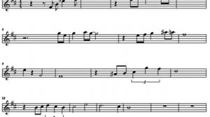 %Маленький цветок. Саксофон-Тенор. Ноты .