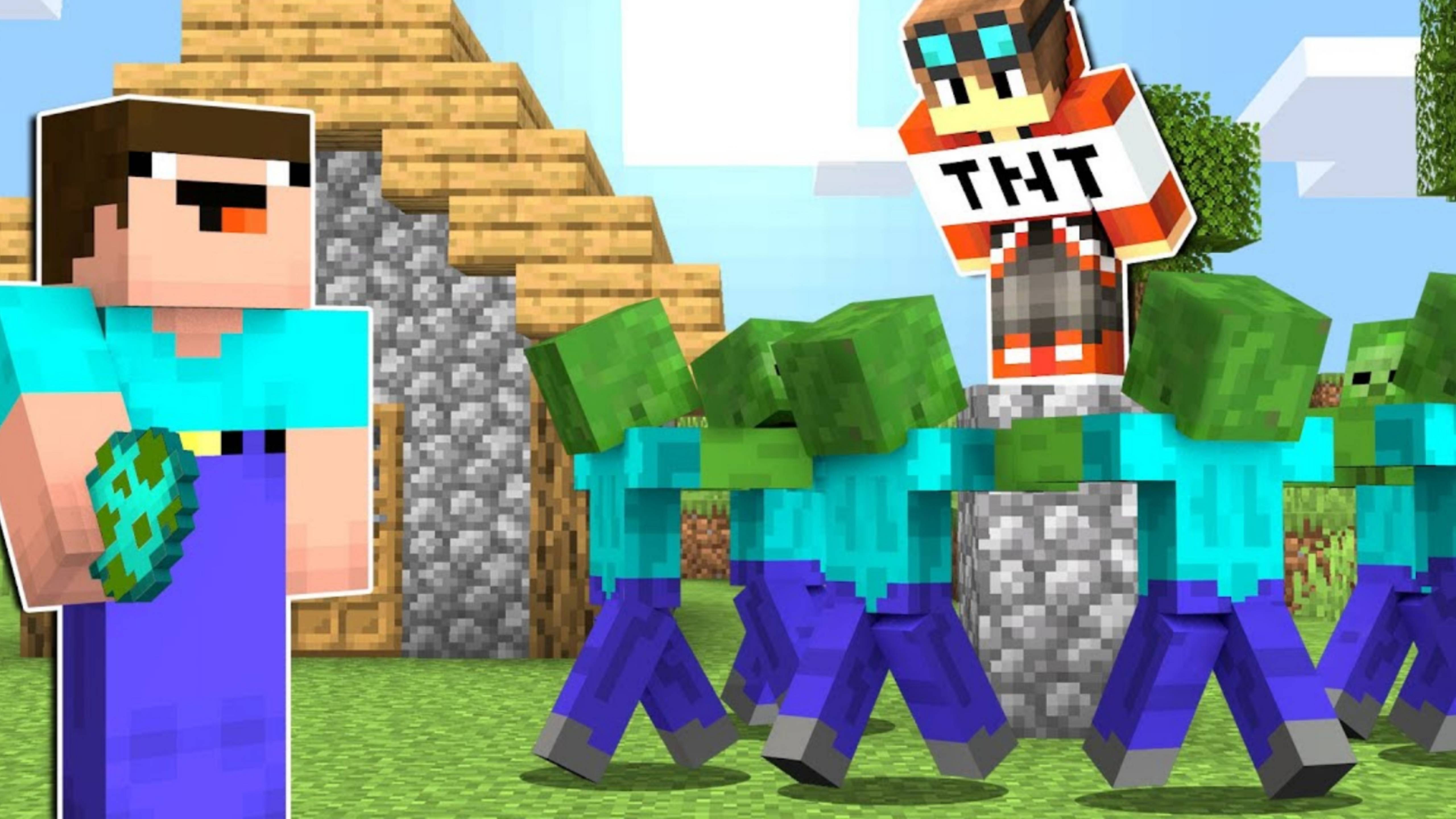 Нуб затролил гриффера толпой зомби в Майнкрафт ДакПлей DakPlay смотреть онлайн