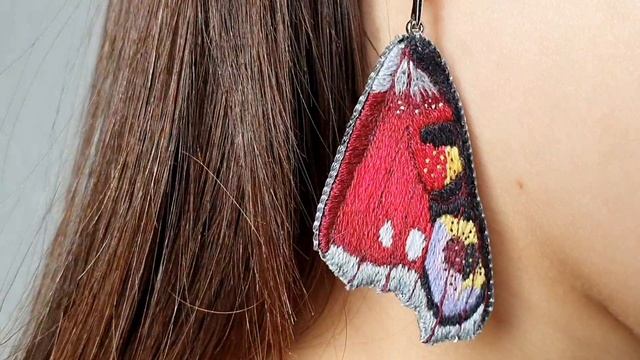 Самые летние серьги! Крылья павлиноглазки. смотреть онлайн