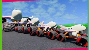 Мультики про яркие машинки. Платформа-прицеп Самолёты с грузовиками. Смотреть онлайн для детей