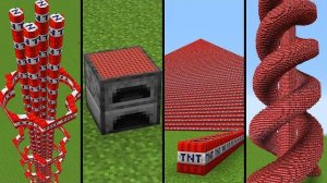 Все эксперименты с TNT в одном видео в Minecraft