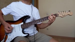 Транквилизатор(1989 Алма-Ата)- КИНО- кавер на электрогитаре(В.Цой, соло партия Каспаряна)