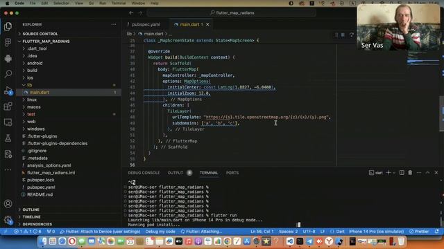 flutter карта и полигоны радианы широта долгота и метры смотреть онлайн