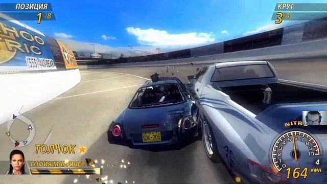 FlatOut 2 ( PC ) прохождение на русском часть 14 город и финал стрит рейсинг смотреть онлайн