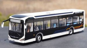 1/43 Zhong Tong автобусLCK6126EVGRA1 литая металлическаямодель,#электробус, #автобус #москва #Yutong