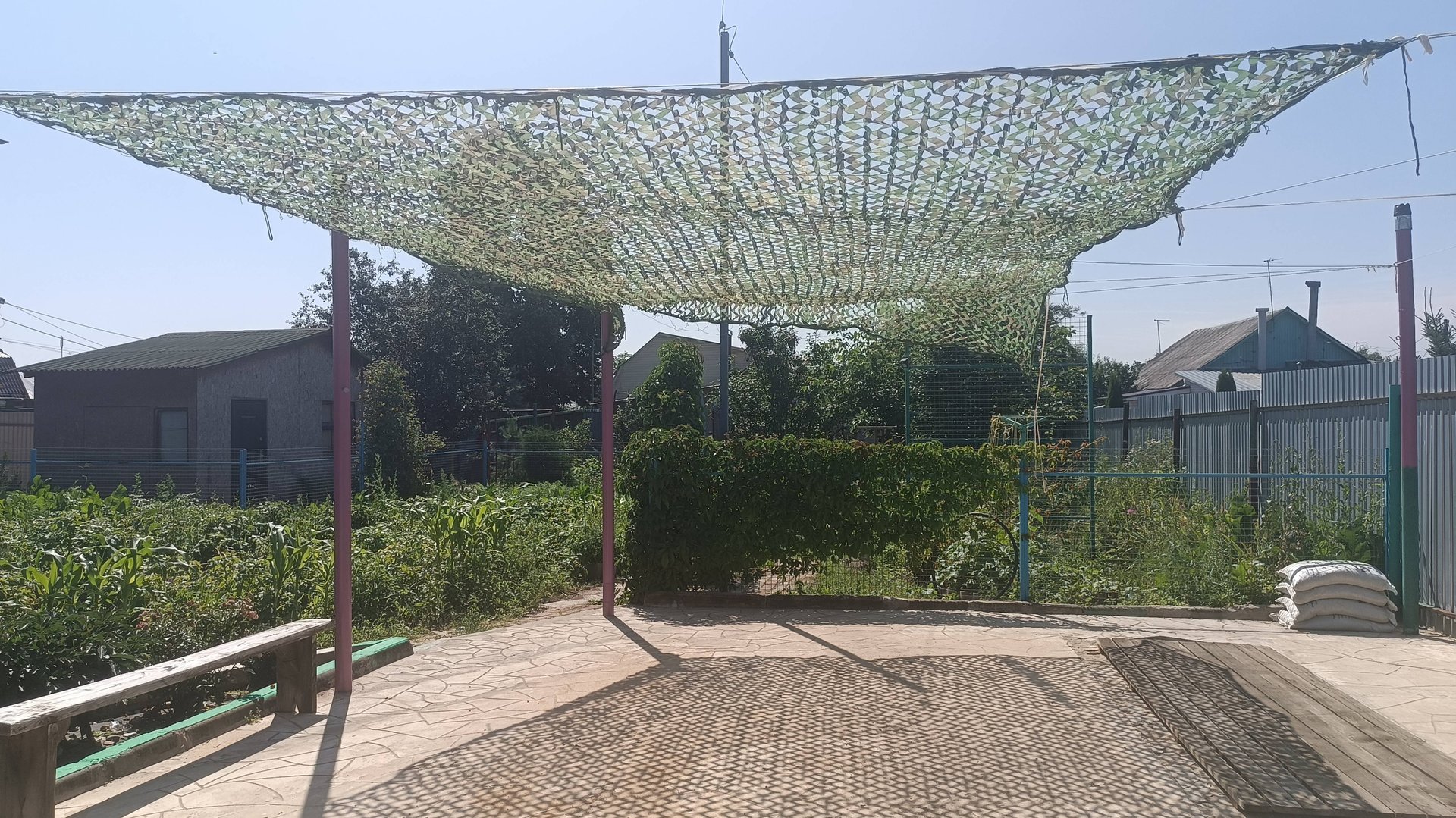 СДЕЛАЛИ ЛЕТНИЙ НАВЕС ( затенение) ДЛЯ АВТО