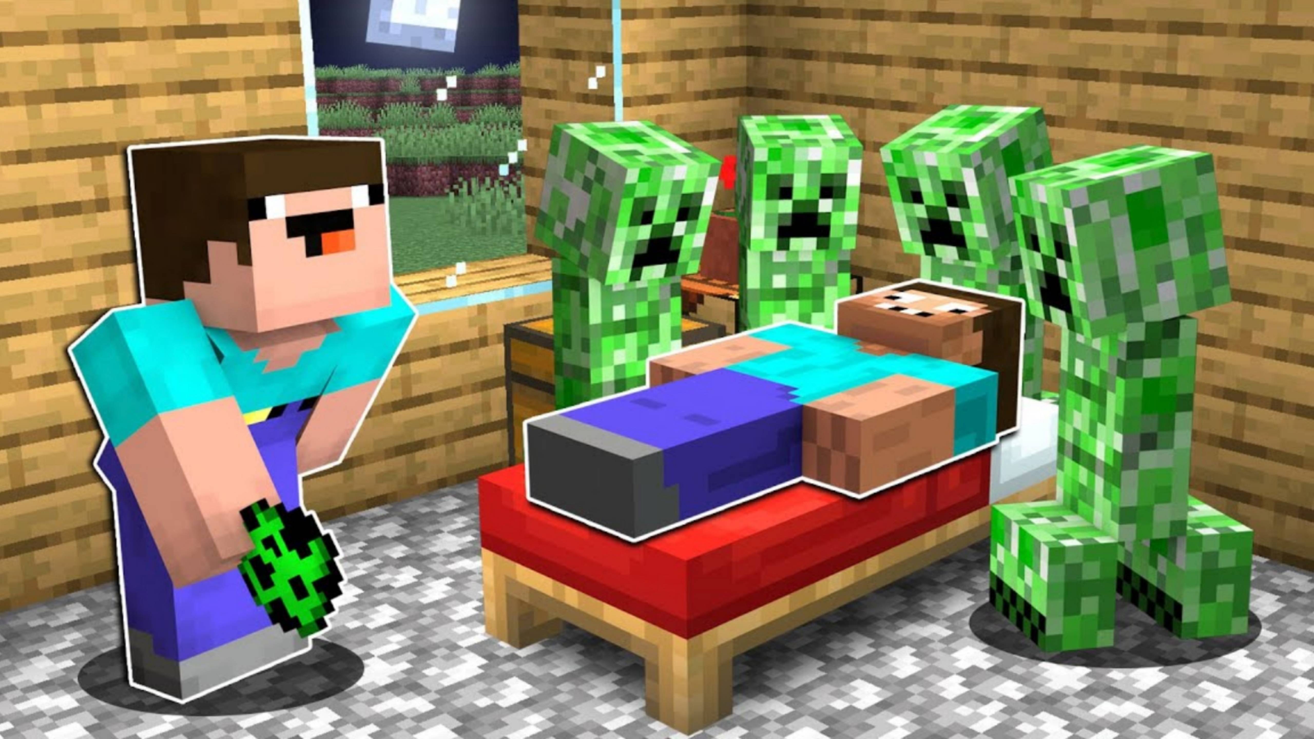 Нуб затролил про криперами в Майнкрафт ДакПлей DakPlay смотреть онлайн