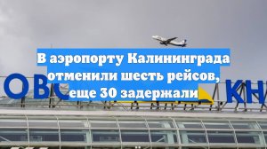 В аэропорту Калининграда отменили шесть рейсов, еще 30 задержали