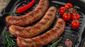 Рецепт приготовления колбаски шашлычные на решётке,на огне,мангале.Вкуснотища пальчики оближешь