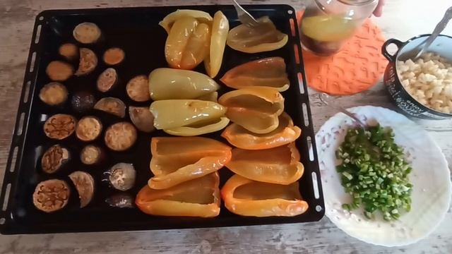 ЗАПЕЧЕНЫЕ БАКЛАЖАНЫ С ПЕРЦЕМ НА ЗИМУ!!!