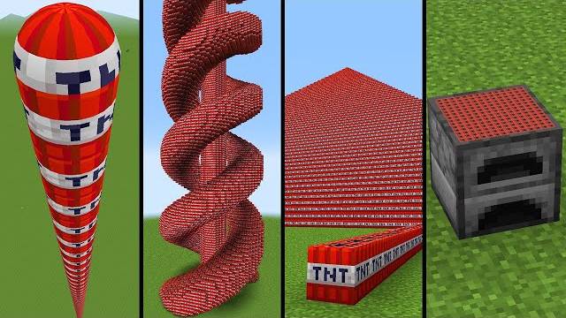 Все эксперименты с TNT в одном видео в Minecraft смотреть онлайн