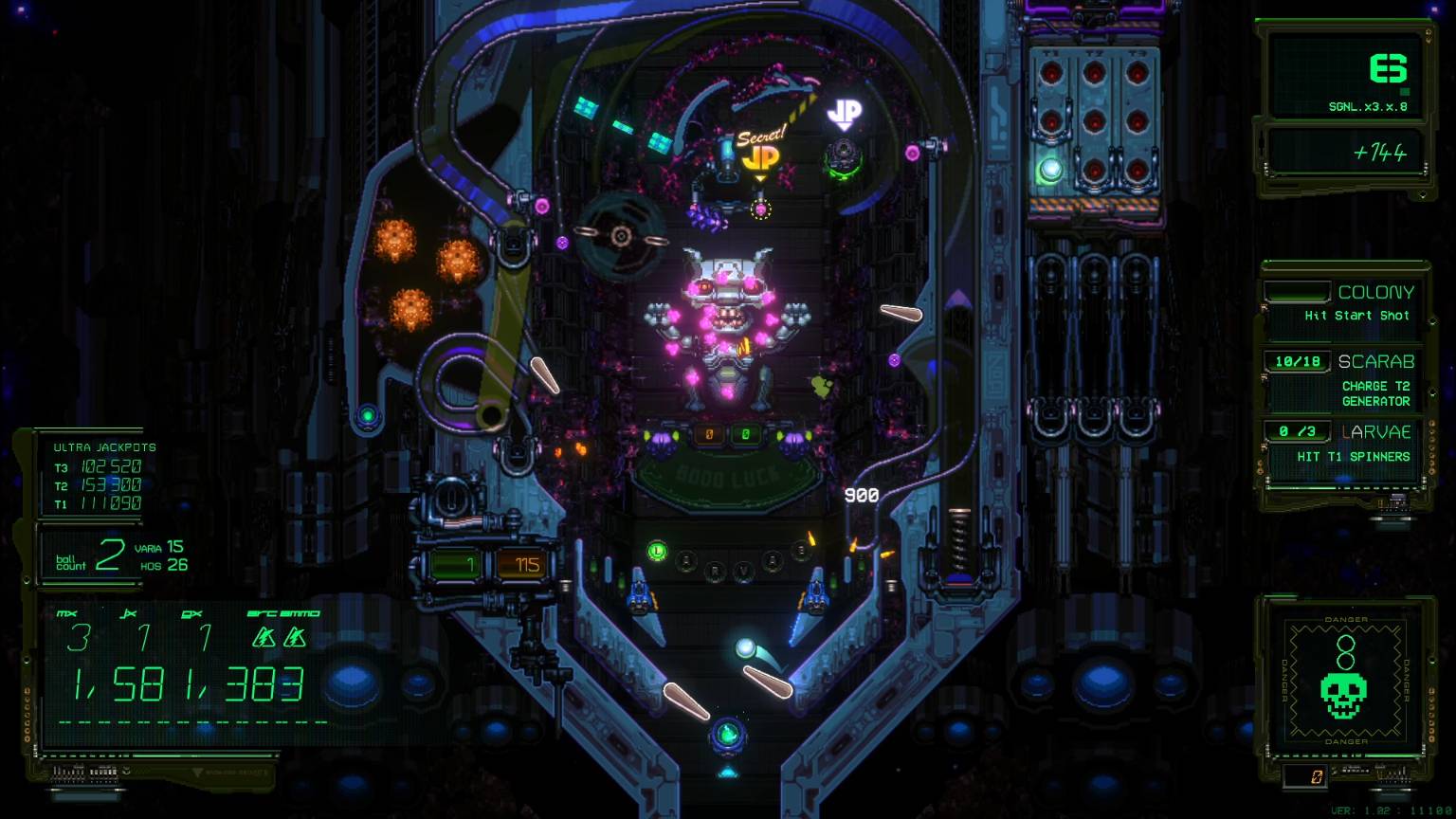 XENOTILT HOSTILE PINBALL ACTION (PC) 2024 смотреть онлайн