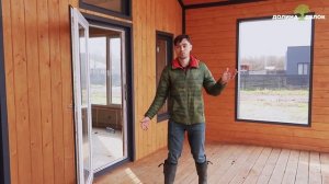 Обзор готового дома Барнхаус 100 м2 с большой террасой и 2 спальнями! Современный дом.