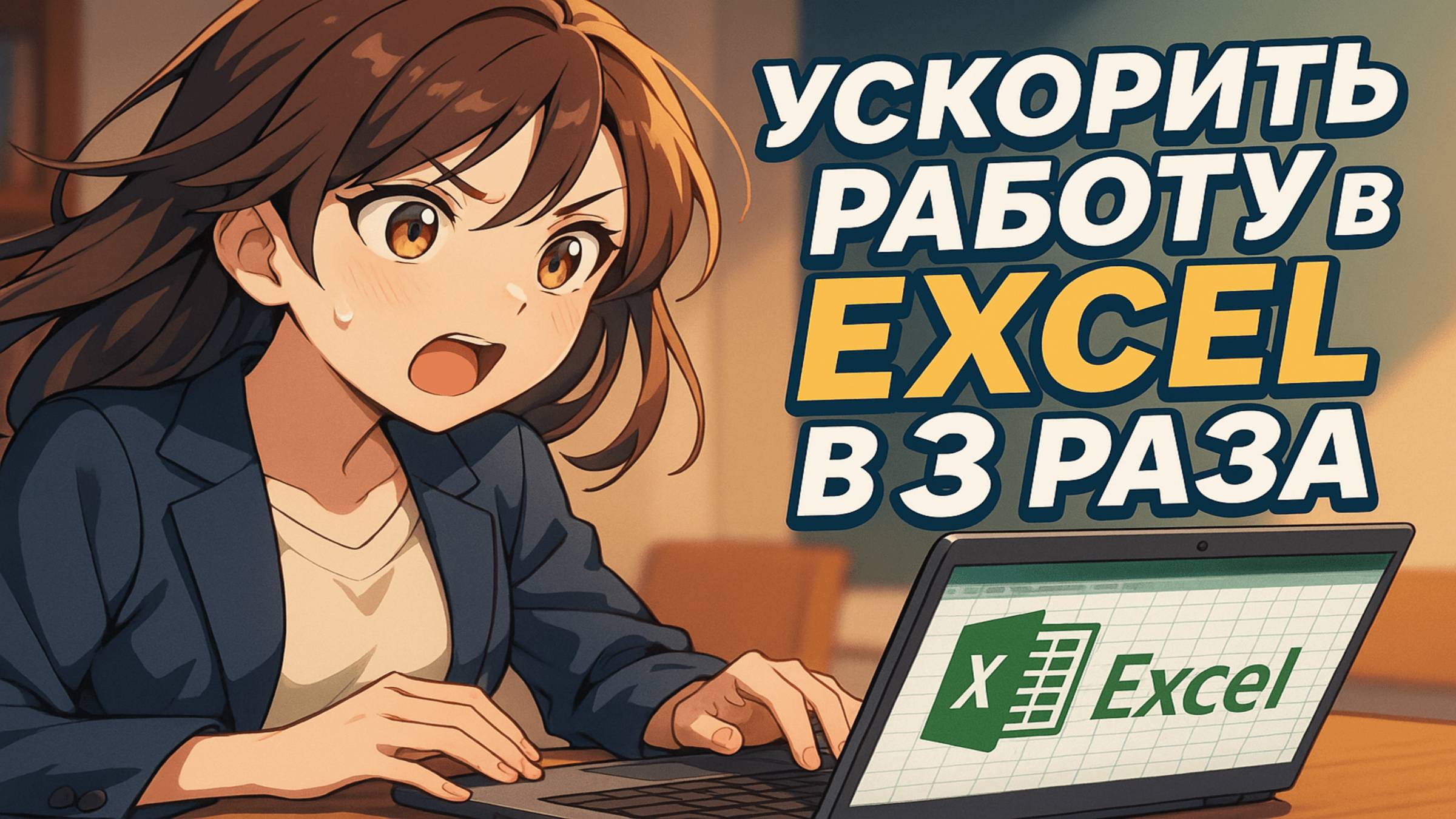 Как ускорить работу в Excel в 3 раза смотреть онлайн