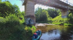 Сплав на сапе по реке Вьюн, июль 2025, день 1