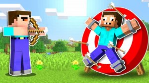 Нуб и про соревнуются в мини играх в Майнкрафте! DakPlay ДакПлей