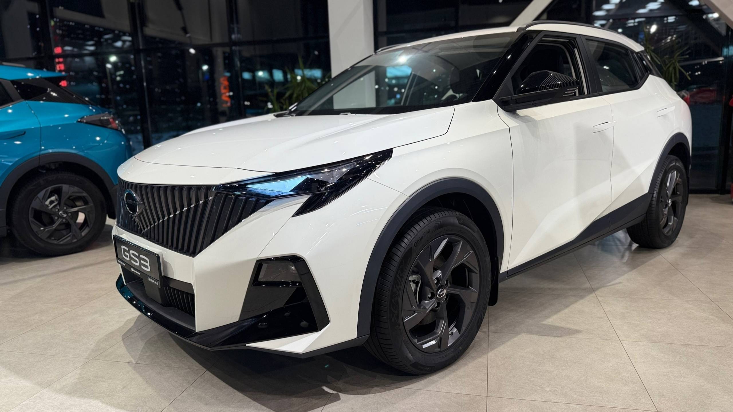 GAC GS3 комплектация GS белый салон синий