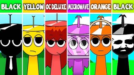 Incredibox Sprunki BLACK Vs. SIMON Vs. OREN Vs. OC DELUXE Vs. MICROWAVE Lily (All Version) | NEW MOD смотреть онлайн