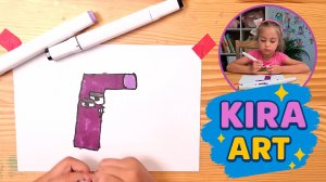 Как нарисовать букву Г | АЛФАВИТ ЛОР! | Рисование для детей с Кирой 🎨