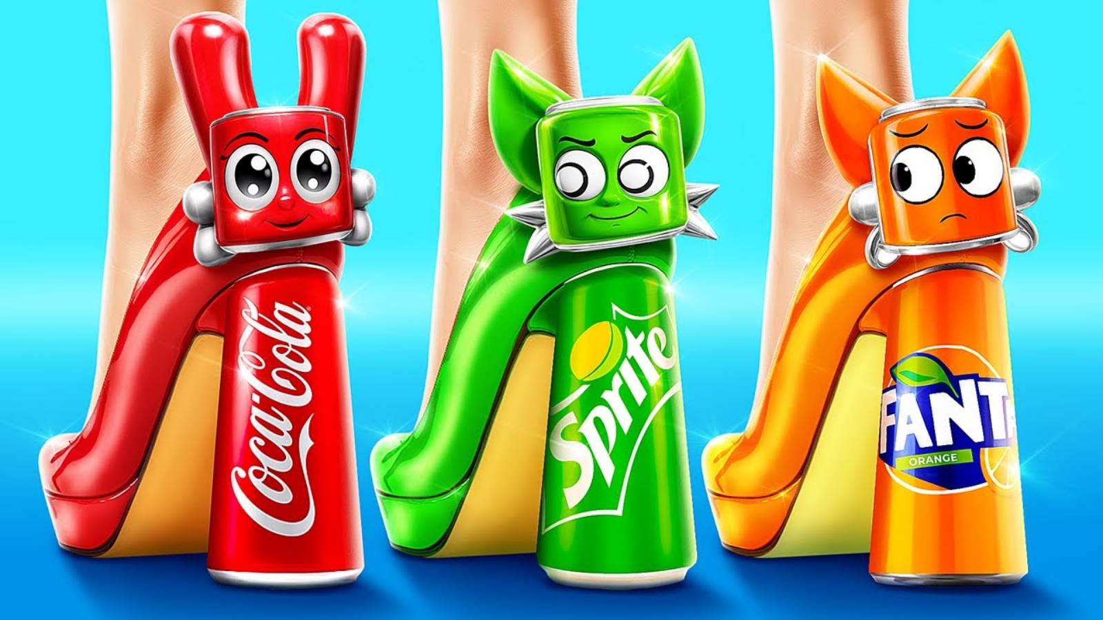 Sprunki Кока Vs Sprite Vs Fanta Мэйковер! Incredibox Sprunki Один Цвет Комнаты Челлендж